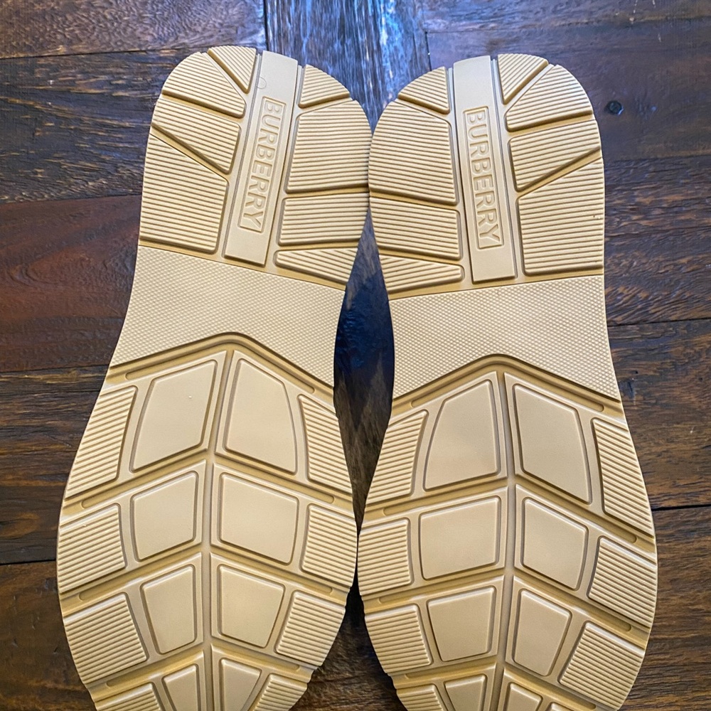 NWT BURBERRY MENS CHECK TRAINER MADE IN ITALY SIZE 8 EUR 41 WITH DUST BAG - Picture 6 of 7